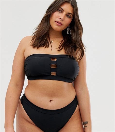 Simply Be Plus Size Bandeau Bikini Set
