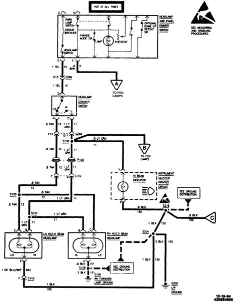 Headlight Wiring Diagram 1995 Chevy Truck Tail Light Wiring