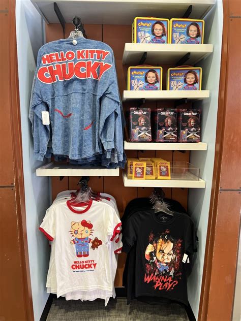 kitty  chucky merchandise arrives  universal orlando