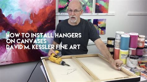 How To Install Hangers On Canvases Youtube