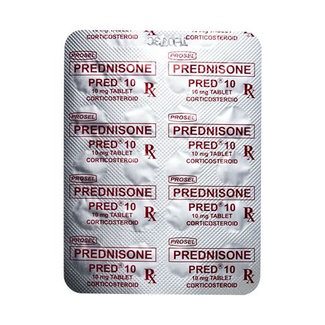 Pred Prednisone 10mg 1 Tablet Prescription Required Watsons