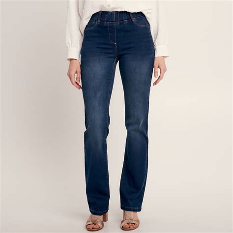 Jean Tregging Taille Lastiqu E Denim Brut Femme Br Al