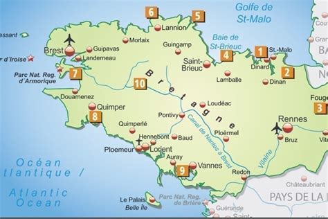 Vacances En Bretagne Sud Info Voyage Carte Plan