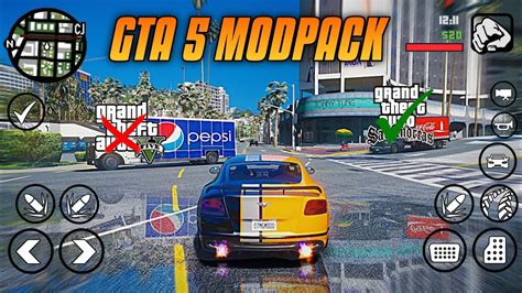 GTA 5 GRAPHICS MODPACK GTA SA ANDROID SUPPORT ALL DEVICES YouTube