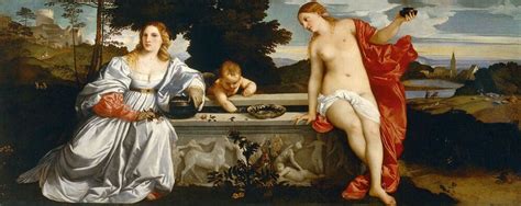 Venus And Cupid In Renaissance Nude Artworks Titian Botticelli