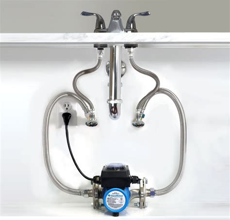 AquaMotion AMH3K-R 3 Speed Hot Water Recirculation Pump for Under Sink ...