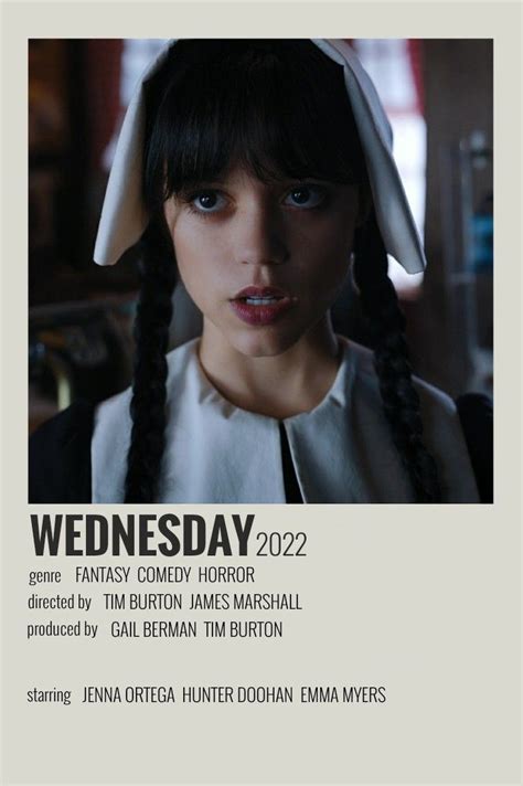 TV Shows Poster Polaroid Wednesday 2022