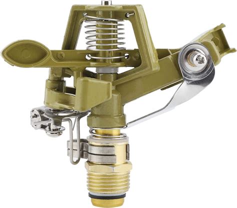 Heavy Duty Sprinkler Head With Nozzles Brass Impact Sprinkler