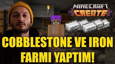 Cobblestone Ve Iron Farmi Yaptim OtomatİkleŞtİrmeye BaŞlangiÇ