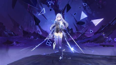 skirk wallpaper  genshin impact anime warrior