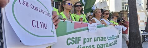 Csif Csif Se Concentra En Defensa De Los Derechos Del Personal