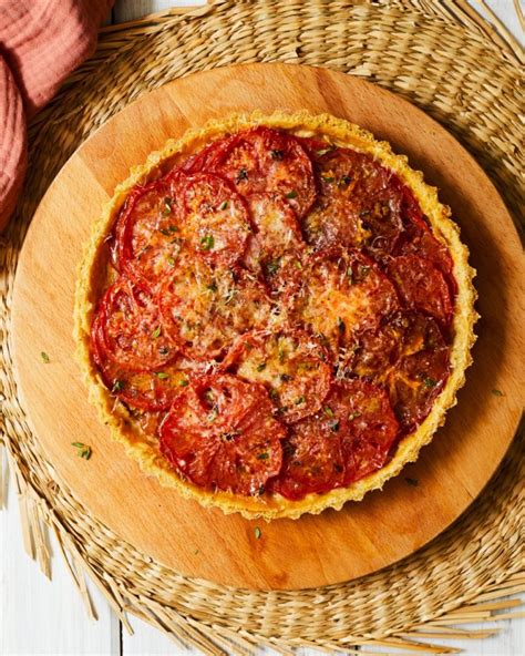 Tomato Shallot And Mustard Tart Delicious Magazine