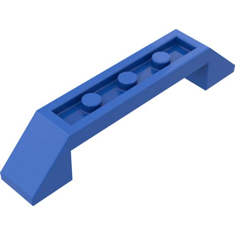 LEGO Blue Slope 1 X 6 45 Double Inverted With Open Center 52501