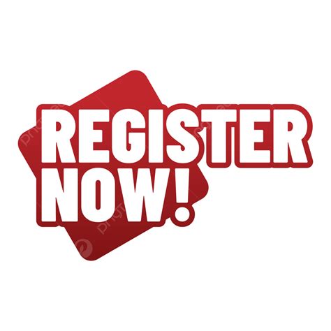 Red Register Now Vector Red Register Now Png And Vector With