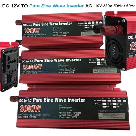 Pure Sine Wave Inverter Dc 12v 24v To Ac 220v Voltage Converter 2000w