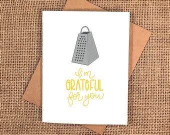 Grateful Pun Card Etsy