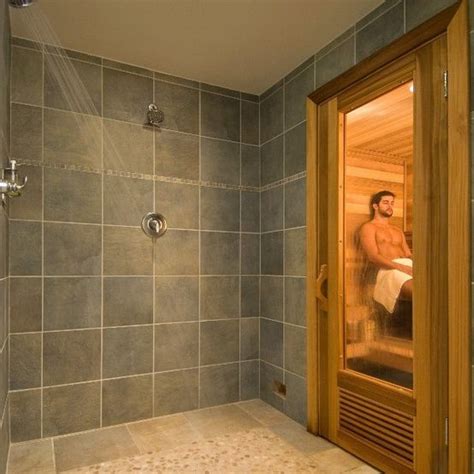 A Sauna In The Shower Perfection My House My Home Sauna Bathroom Design Sauna Shower