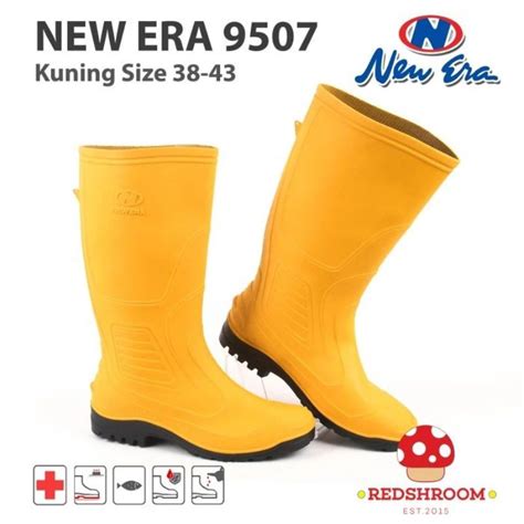 Jual Sepatu Boots Kuning New Era APD Proyek Kontruksi Perkebunan