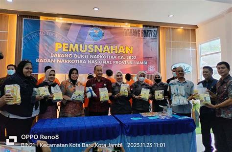 Bnnp Jambi Musnahkan Kg Sabu Dan Ribuan Pil Ekstasi Hasil