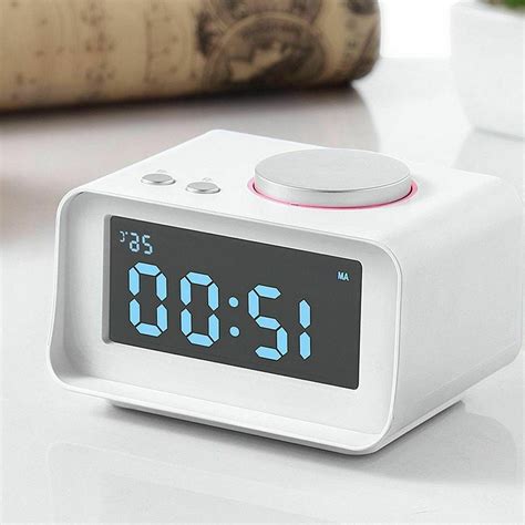 Alarm Clock Mini Digital Led Snooze With Dual