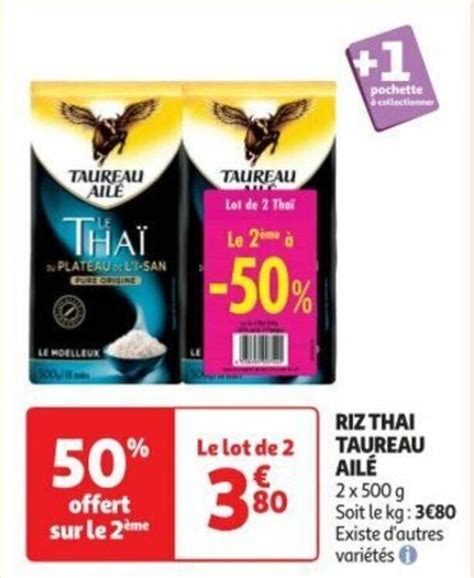 Promo Riz Thai Taureau Ail Chez Auchan