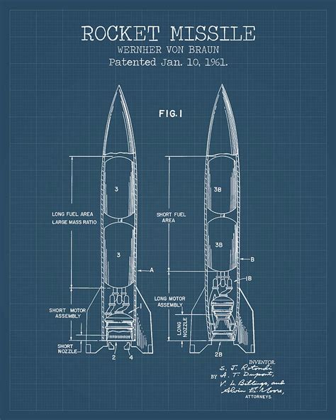 Missile blueprints Digital Art by Dennson Creative - Pixels