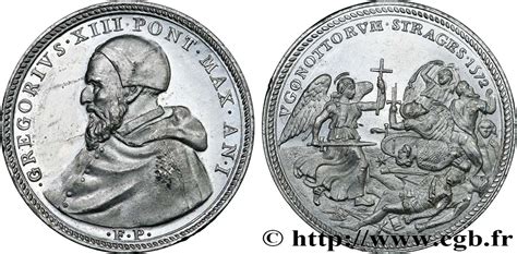 Italie États Du Pape GrÉgoire Xiii Ugo Boncompagni Médaille