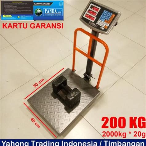 Jual Timbangan Barang Digital Ekspedisi Paket Sembako Pagar 200kg 20g