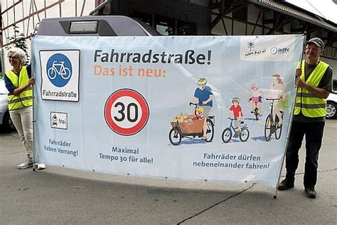 Eröffnung der Fahrradstraße auf der B 467 alt in Tettnang ADFC