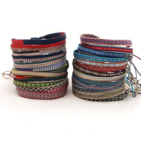 Go2Boho Pulsera Trenzada De Estilo Bohemio Para Mujer Brazalete Tejido