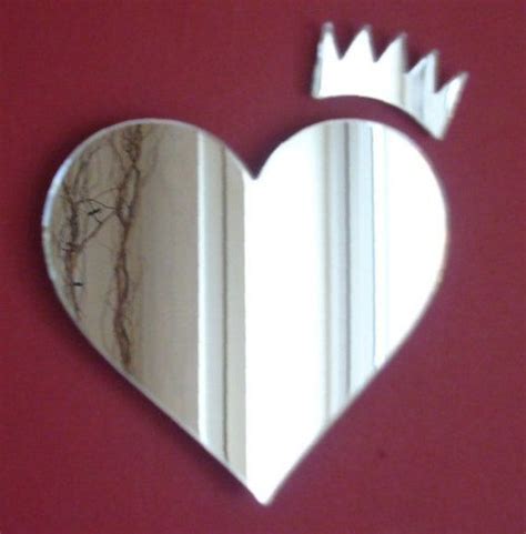 Heart And Crown Mirrors Bespoke Shapes Made Etsy UK Mirror