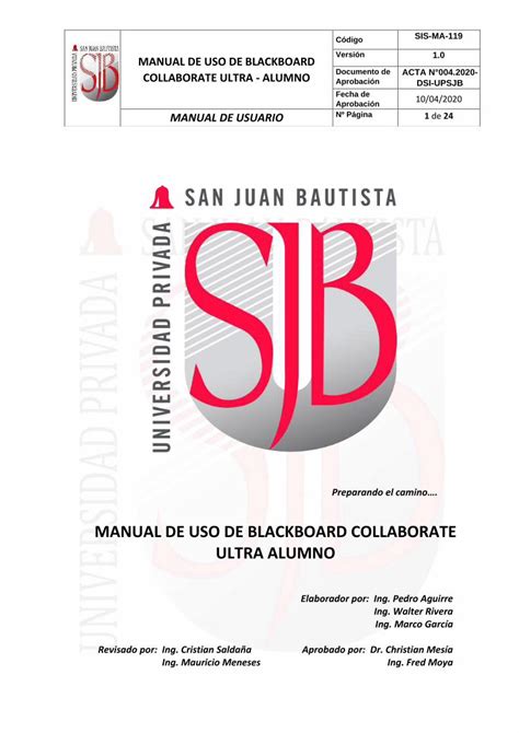 Pdf Procedimientos Para El Registro De Upsjb