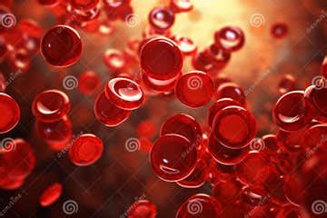 Biconcave Red Blood Cells. Generate Ai Stock Image - Image of clot ...