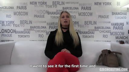 Attractive Amateur Blonde Takes Cock At Casting Tereza S
