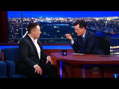 Elon Musk On The Late Show With Stephen Colbert Colonization Of Mars