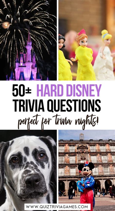 50+ Hard Disney Trivia Questions and Answers - Quiz Trivia Games