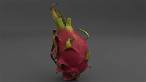 dragon fruit model turbosquid