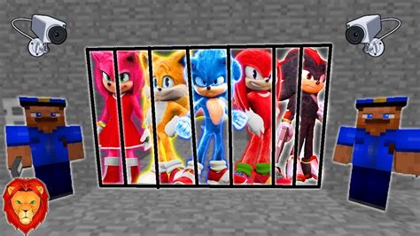 TEAM SONIC LA PELICULA PRESOS MINECRAFT PRISON ESCAPE MINECRAFT