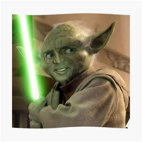 "Nicolas Cage Yoda Photoshop" Poster for Sale by aliciahyde | Redbubble