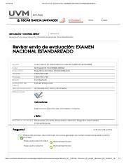 Examen Nacional Estandarizado Pdf Revisar Env O De