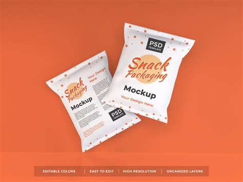 Realistic Snack Packaging Mockup PSD Graphic By Dendysign Creative