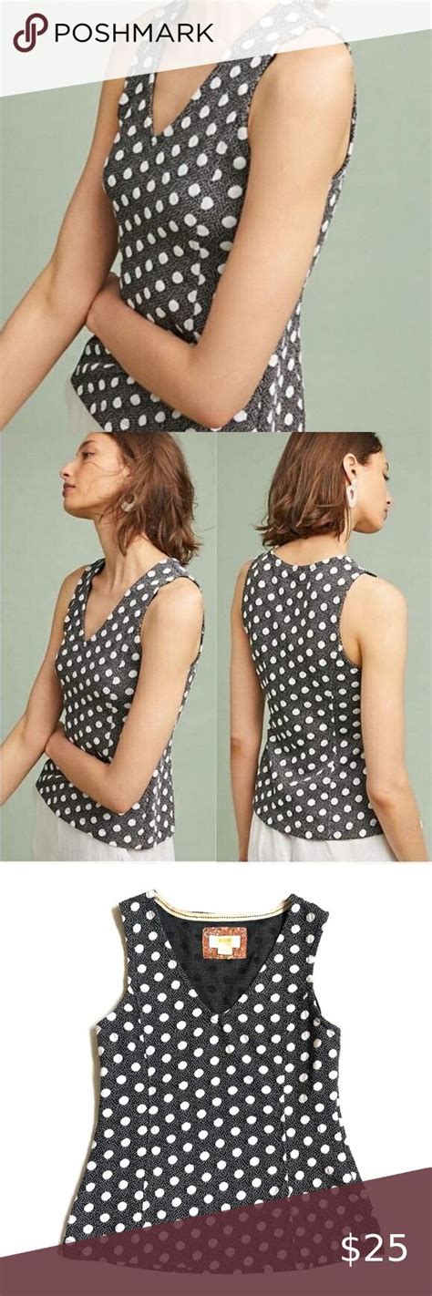 Anthropologie Maeve Polka Dot Tank Top Polka Dot Tank Top Shop Tank