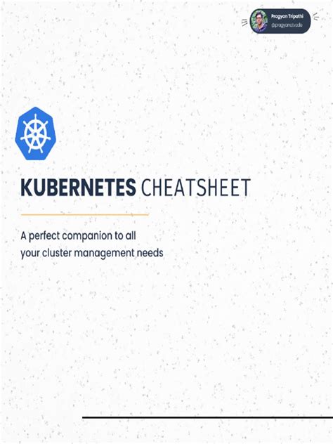 Kubernetes Cheat Sheet Pdf