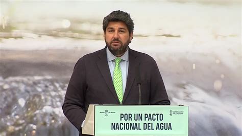 López Miras exige Pacto Nacional del Agua que acabe con