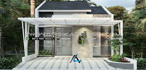 DESAIN RUMAH 6 X 14 METER PEMILIK BAPAK YEDI BEKASI ARSIKA DESAIN