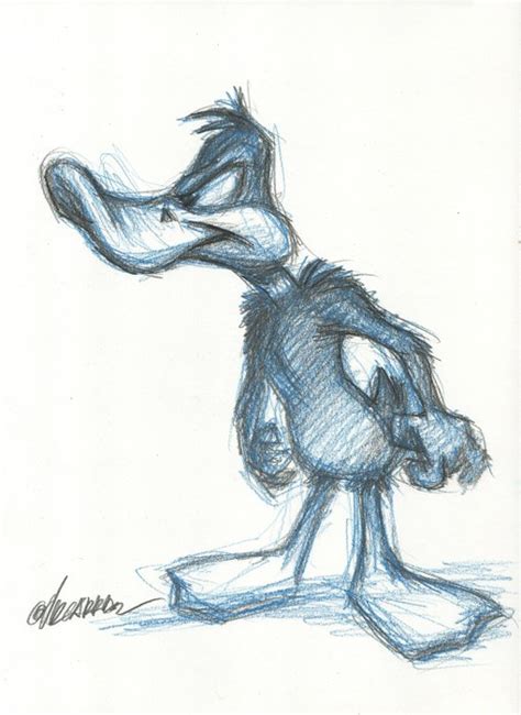 Daffy Duck Original Drawing Joan Vizcarra Original Catawiki