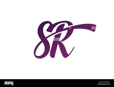 Initial Monogram Letter Sr Logo Design Vector Template Graphic