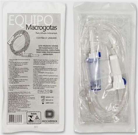 EQUIPO MACROGOTAS P INFUSAO INTRAVENOSA South Safe Compromisso