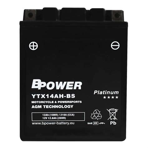 YTX14AH BS BPower Platinum AGM YTX14AH BS 12V 12AH 210A купити на