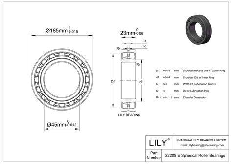 22209 E | Double Row Spherical Roller Bearing - SKF | LILY Bearing